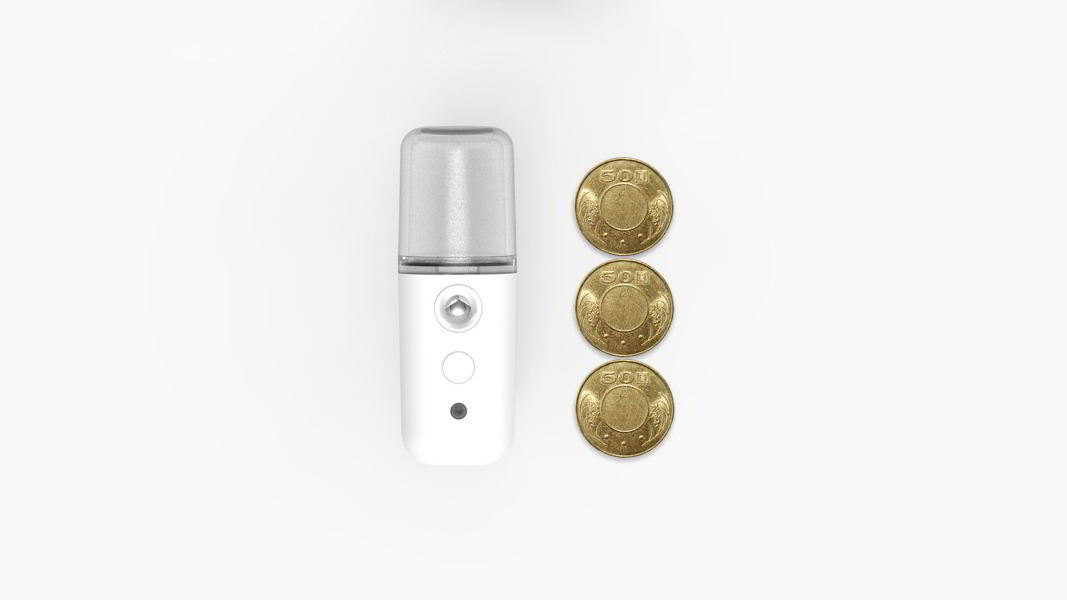 MistCare mini is as small as 3 NT$50 coins
